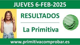 Resultado del sorteo La Primitiva del jueves 6 de febrero de 2025