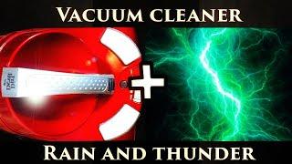  10 hours Vacuum Cleaner + Rain and Thunder Sound (black screen)  Relax  Sleep 