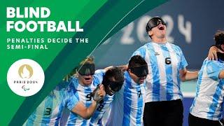 Argentina beat Brazil in Blind Football SF Penalties | Day 8 | Paris 2024 Paralympic Games ️ 