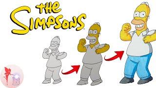 Homer Simpson Drawing | The Simpsons #Shorts #thesimpsons #homersimpson