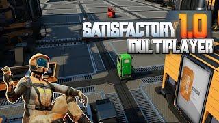 Factory Cart Stunts in Satisfactory 1.0 Multiplayer