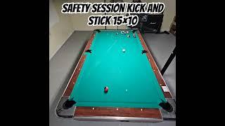 tonight's practice included 150 clean kick n sticks #9ballpool #9ball #nineball #poolpractice