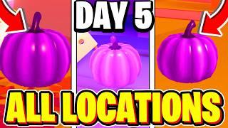 (DAY 5) How To Find ALL 25 PURPLE PUMPKIN LOCATIONS In Adopt Me Halloween Event 2024! Roblox