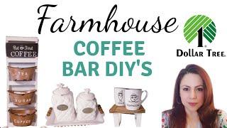 Dollar Tree DIY'S ~ Coffee bar decor ideas ~ Coffee station DIY