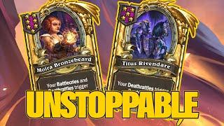 We’re Unstoppable With Golden Moira and Golden Baron | Dogdog Hearthstone Battlegrounds