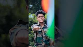 Teri Mitti - Kesari | B - Praak | New Hindi Song | Fauji Ki Prem Kahani | Esmile & Anjali #shorts
