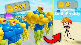 ПОЛНАЯ ИСТОРИЯ СЕРВЕРА САМЫХ СИЛЬНЫХ НУБИКОВ КАЧКОВ! История Muscle Legends Roblox