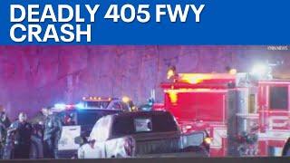 LIVE: LAPD sergeant among 2 dead in 405 Freeway crash