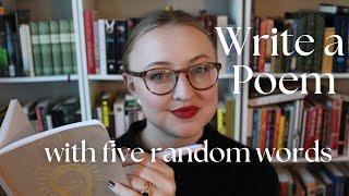 Write Poetry With Me #18: Five Words by Chance (November)