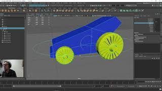 .Maya 2023 -  Rotate Car Wheels automatically