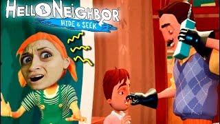 ДЕТИ И ЖЕНА ПРИВЕТ СОСЕДА ЖИВЫ!!! Hello Neighbor Hide and Seek СТРАННЫЕ ПРЯТКИ