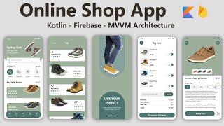 Online Shop Android Studio Project Kotlin MVVM & Firebase