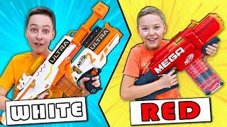 Using Only One Color of Nerf Blasters Challenge