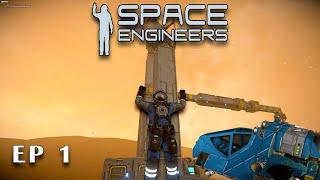 Our home was DESTROYED | Space Engineers Crash landing - EP 1