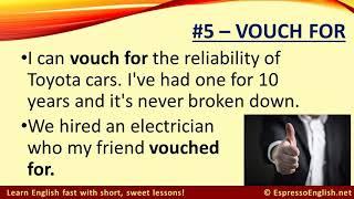 10 interesting verbs to improve your English vocabulary