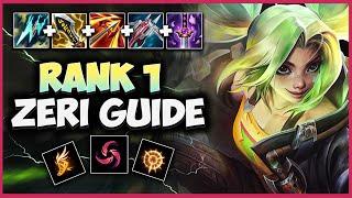 ULTIMATE Zeri Guide | Abilities, Items, Runes, Mechanics, Matchups+Synergies