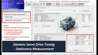 MS10.Siemens Servo Drive Motor Tuning - Stationary Measurement