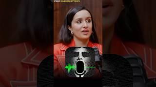 Shraddha Kapoor’s Horror Voice Reveal  ft.@shubhankarmishraofficial | #shorts #stree2 #podcast