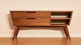 Designing and Building A Modern Credenza - Woodworking