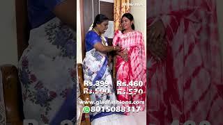 Soft Daily Wear CollectionsJust Rs.460 Soft Chiffon Silver Line Discharge Sarees For SaleBuy Now
