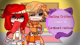  Smiling Critters react to Carboard replicas  Poppy Playtime Chapter 3 (//) My Au!