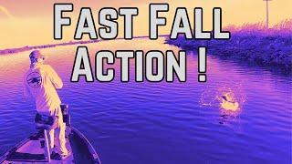 Exciting Fall Bass Fishing Action.