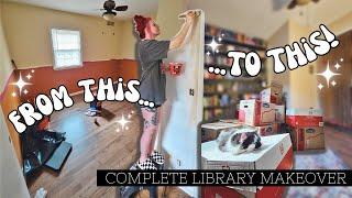 building & organizing my dream library in my new home 