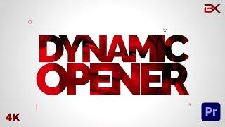 Dynamic Stomp Opener | Premiere Pro template | Tutorial