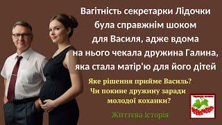 Вагітність секретарки Лідочки була справжнім шоком для Василя, адже вдома   дружина та діти