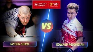 JAYSON SHAW VS  EDWARD KOYONGIAN | 2024 HANOI OPEN #billiards  #nineball  #9ballpool  #highlights