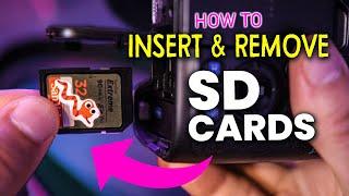 How To Insert & Remove an SD Card From a DSLR or Mirrorless Camera