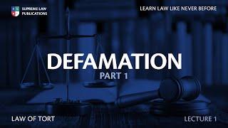 Law of Tort In Ghana- DEFAMATION  part 1