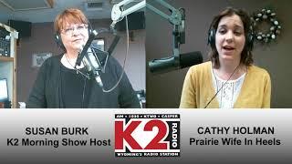 Prairie Wife In Heels on K2 Radio Morning Show