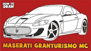 How to draw Maserati Granturismo MC Stradale