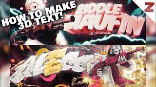 How to make 3D text in cinema 4D