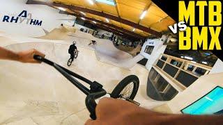 MTB vs BMX AT THE SKATEPARK!!