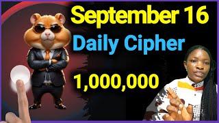 16 September Hamster Kombat Daily Cipher Code  Today