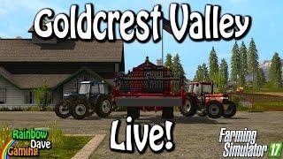 Farming Simulator 17 | Goldcrest Valley | RainbowDave LIVE (With Head Tracking)