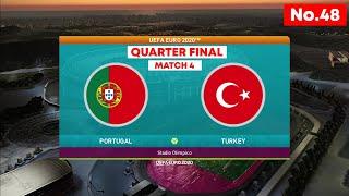 Portugal vs Turkey | UEFA EURO 2020 | Quarter Final Match 4 | PES 2021