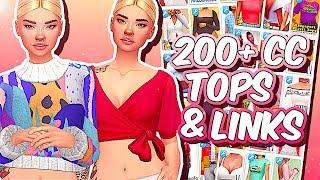 The Sims 4 | MAXIS MATCH TOPS COLLECTION | Custom Content Showcase + Links