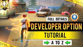 Developer Option Full Setting Tutorial / Lag Fix , Ping Fix , High FPS Free Fire max 