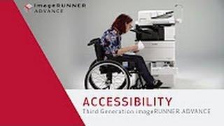 Canon imageRUNNER ADVANCE C5500 Series - Accessibility