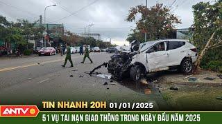 Toàn quốc xảy ra 51 vụ tai nạn giao thông trong ngày đầu tiên năm mới | Tin nhanh 20h ngày 1/1| ANTV