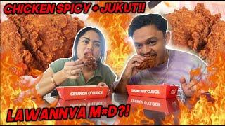 CHICKEN SPICY + JUKUT! Lawannya M*D?!!!