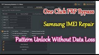 Samsung IMEI Repair Pattern Unlock Without Data Loss FRP Bypass Tool | TFT Samsung Module v1.0 Beta