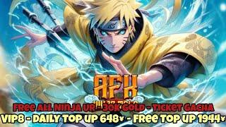 Afk Ninja Tale Private Server - Daily Top up 648¥ - Free Top up 1944¥ - Free All UR - 30K Gold