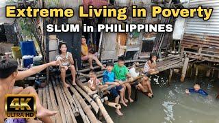 EXTREME POVERTY in PHILIPPINES | Harsh Living Conditions Over The Water [4K] 