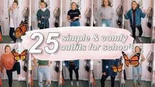 25 SIMPLE & COMFY SCHOOL OUTFITS (ft. what I actually wear in college)