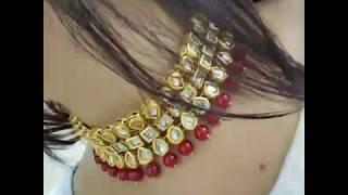 beautiful Kundan choker necklace set design 2018