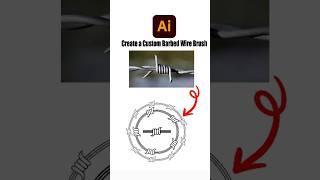 Create a Custom Barbed Wire Brush in Adobe Illustrator | Step-by-Step Tutorial